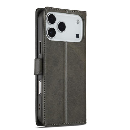 LC.IMEEKE Calf Texture Horizontal Flip Leather Case For iPhone 17 Pro(Grey) - iPhone 17 Pro Cases by LC.IMEEKE | Online Shopping UK | buy2fix