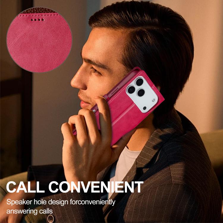 LC.IMEEKE Calf Texture Horizontal Flip Leather Case For iPhone 17 Pro Max(Red) - iPhone 17 Pro Max Cases by LC.IMEEKE | Online Shopping UK | buy2fix