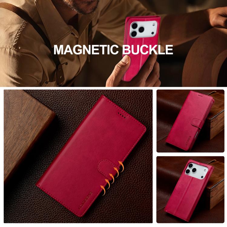 LC.IMEEKE Calf Texture Horizontal Flip Leather Case For iPhone 17 Pro Max(Red) - iPhone 17 Pro Max Cases by LC.IMEEKE | Online Shopping UK | buy2fix