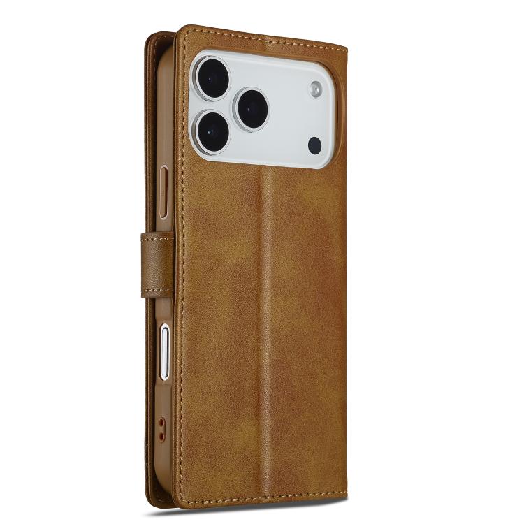 LC.IMEEKE Calf Texture Horizontal Flip Leather Case For iPhone 17 Pro Max(Yellow) - iPhone 17 Pro Max Cases by LC.IMEEKE | Online Shopping UK | buy2fix