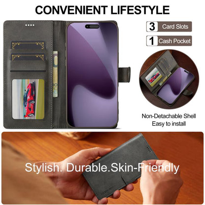 LC.IMEEKE Calf Texture Horizontal Flip Leather Case For iPhone 17 Pro Max(Grey) - iPhone 17 Pro Max Cases by LC.IMEEKE | Online Shopping UK | buy2fix