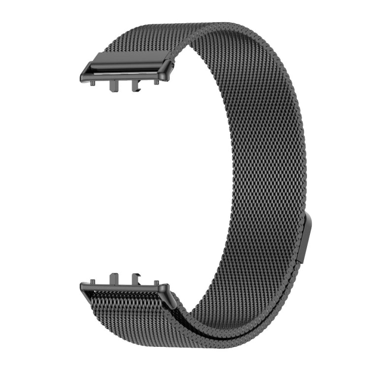 For Samsung Galaxy Fit 3 Mijobs Milan Magnetic Metal Watch Band(Black) - Watch Bands by MIJOBS | Online Shopping UK | buy2fix