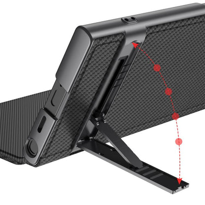 For Samsung Galaxy S25 Ultra 5G GKK Triumph Ultra-Thin Flip Leather Case without Pen(Carbon Fiber) -  by GKK | Online Shopping UK | buy2fix