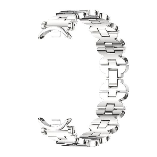 For Xiaomi Smart Band 10 / 9 / 8 Mijobs GT4 Bone Chain Metal Watch Band(Silver) by MIJOBS