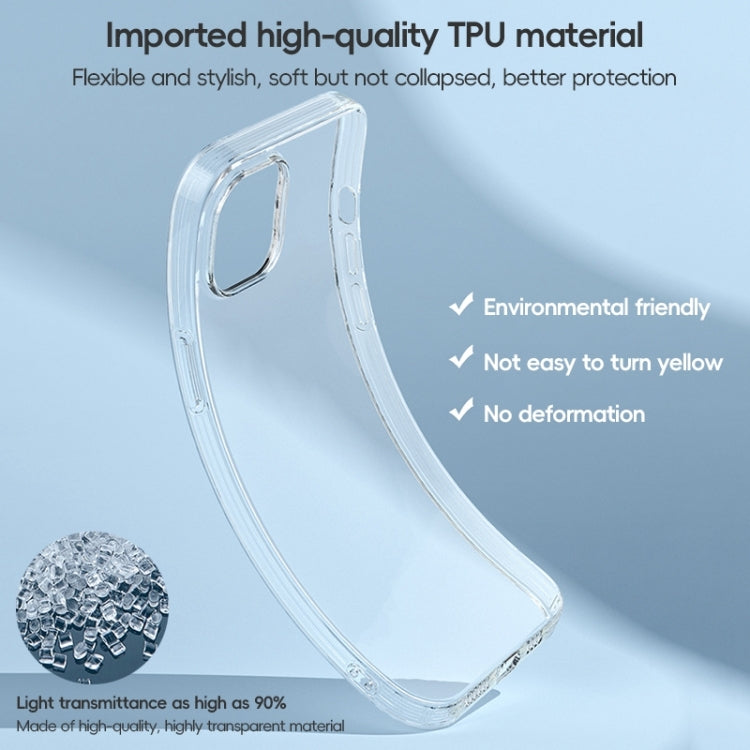 For iPhone 15 Pro ZGA Clear TPU Shockproof Phone Case(Transparent) - iPhone 15 Pro Cases by ZGA | Online Shopping UK | buy2fix