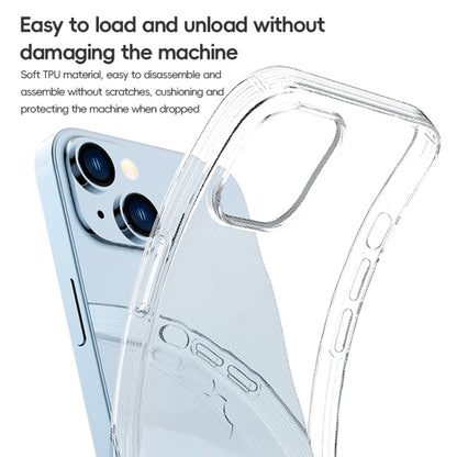 For iPhone 15 Plus ZGA Clear TPU Shockproof Phone Case(Transparent) - iPhone 15 Plus Cases by ZGA | Online Shopping UK | buy2fix