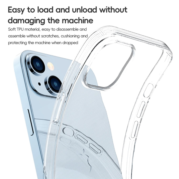 For iPhone 15 ZGA Clear TPU Shockproof Phone Case(Transparent) - iPhone 15 Cases by ZGA | Online Shopping UK | buy2fix