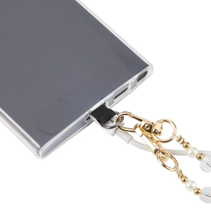 Mobile Phone Anti-lost Long Chain Flash Diamond Pearl Crossbody Lanyard(Green) - Lanyards & Wrist Straps by buy2fix | Online Shopping UK | buy2fix