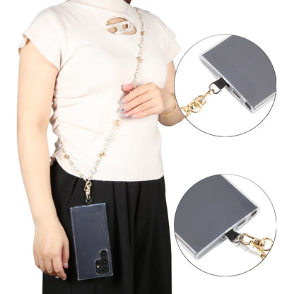 Mobile Phone Anti-lost Long Chain Flash Diamond Pearl Crossbody Lanyard(Green) - Lanyards & Wrist Straps by buy2fix | Online Shopping UK | buy2fix