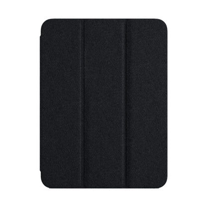 For iPad Pro 12.9 2022/2021/2020 ZGA Tri-Fold Voltage Smart Leather Tablet Case(Black) by ZGA
