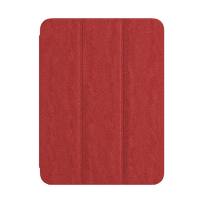 For iPad Pro 12.9 2022/2021/2020 ZGA Tri-Fold Voltage Smart Leather Tablet Case(Red) by ZGA
