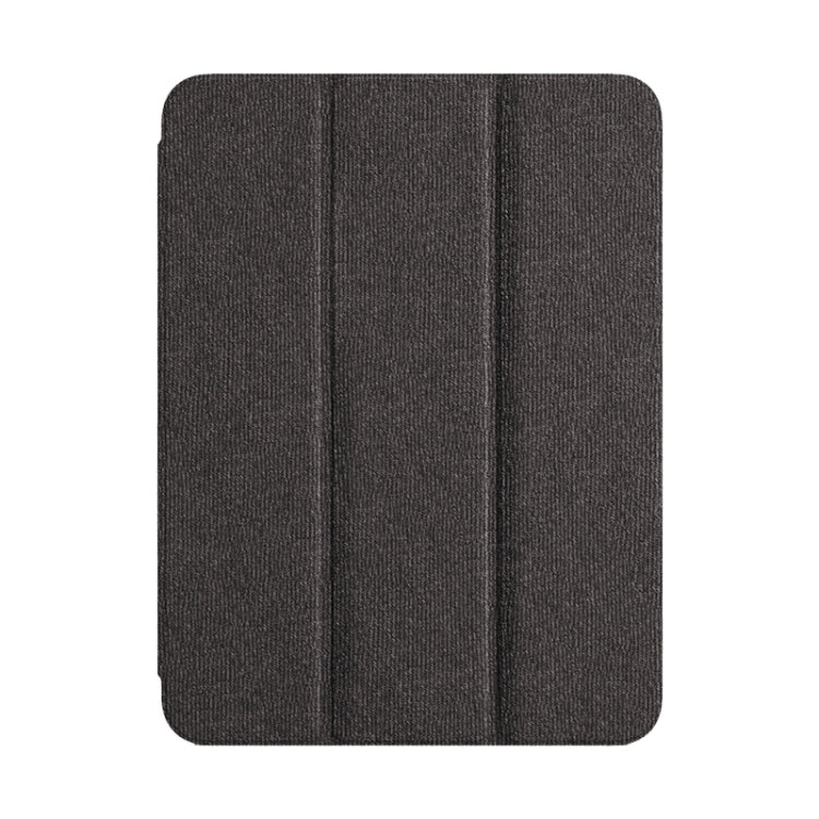 For iPad Pro 12.9 2022/2021/2020 ZGA Tri-Fold Voltage Smart Leather Tablet Case(Grey) - iPad Pro 12.9 (2020) Cases by ZGA | Online Shopping UK | buy2fix