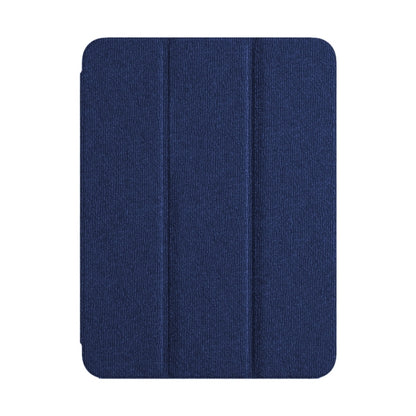 For iPad Pro 12.9 2022/2021/2020 ZGA Tri-Fold Voltage Smart Leather Tablet Case(Blue) by ZGA
