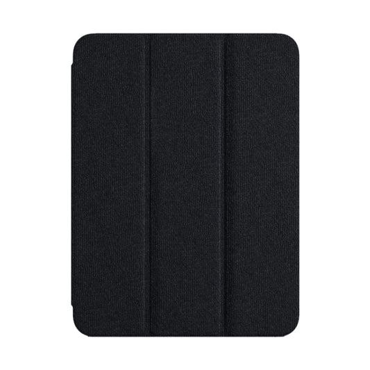 For iPad Air 10.9 2022 / 2020 ZGA Tri-Fold Voltage Smart Leather Tablet Case(Black) by ZGA