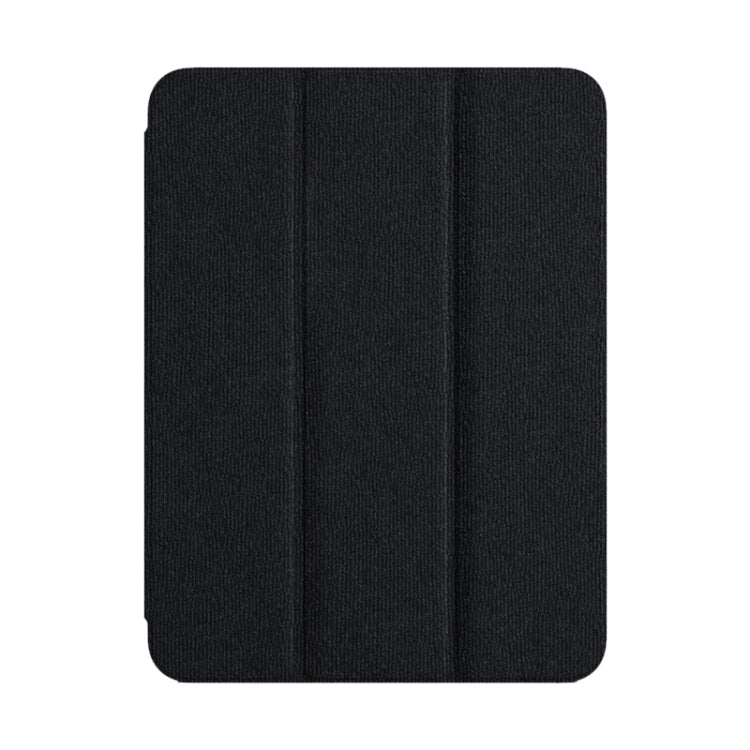 For iPad 10.2 2021/2020/2019 ZGA Tri-Fold Voltage Smart Leather Tablet Case(Black) by ZGA