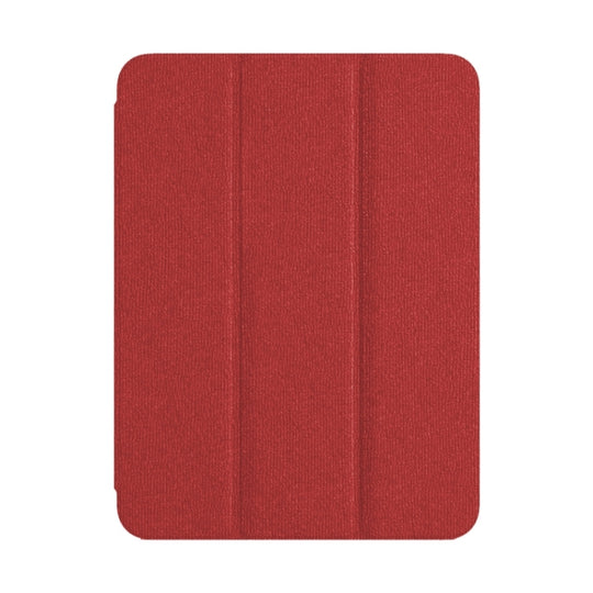 For iPad 10.2 2021/2020/2019 ZGA Tri-Fold Voltage Smart Leather Tablet Case(Red)