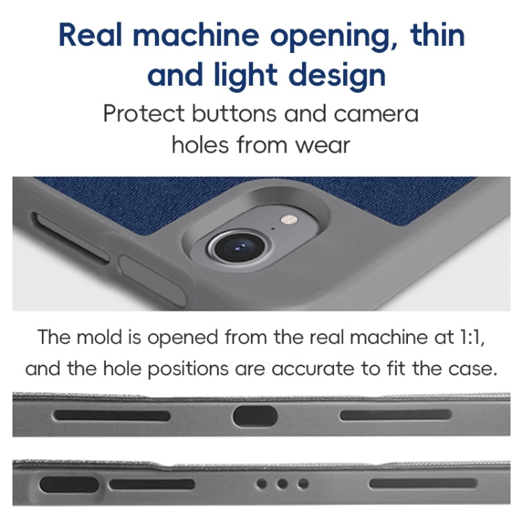 For iPad Pro 12.9 2022/2021/2020 ZGA Tri-Fold Voltage Smart Leather Tablet Case(Black) by ZGA