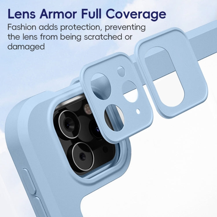 For iPad 2025 / 2022 ZGA Tri-Fold 360 Rotation Smart Leather Tablet Case(Pink) by ZGA