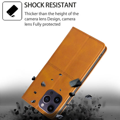 For Motorola Edge 5G 2024 Cow Texture Magnetic Leather Phone Case(Light Brown) by buy2fix