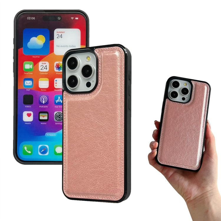 For iPhone 13 Multifunctional 7-Cards Wallet Leather Phone Case(Rose Gold) - iPhone 13 Cases by buy2fix | Online Shopping UK | buy2fix