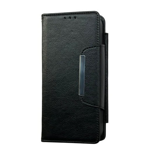 For iPhone 12 Pro Max Multifunctional 7-Cards Wallet Leather Phone Case(Black) - iPhone 12 Pro Max Cases by buy2fix | Online Shopping UK | buy2fix