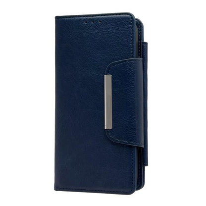 For iPhone 16e Multifunctional 7-Cards Wallet Leather Phone Case(Royal Blue) - iPhone 16e Cases by buy2fix | Online Shopping UK | buy2fix