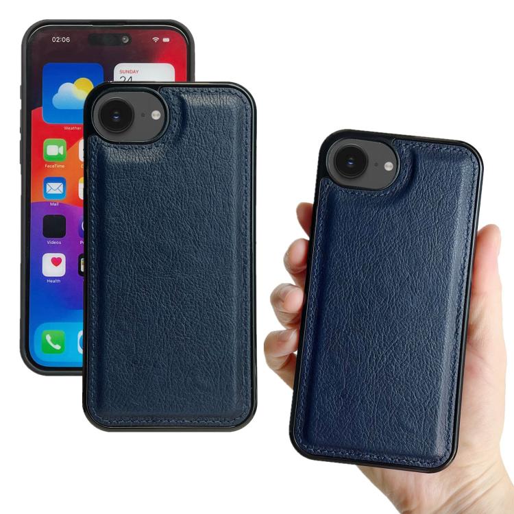 For iPhone 16e Multifunctional 7-Cards Wallet Leather Phone Case(Royal Blue) - iPhone 16e Cases by buy2fix | Online Shopping UK | buy2fix