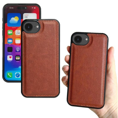 For iPhone 16e Multifunctional 7-Cards Wallet Leather Phone Case(Brown) - iPhone 16e Cases by buy2fix | Online Shopping UK | buy2fix