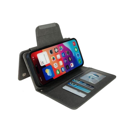 For iPhone Air Multifunctional 7-Cards Wallet Leather Phone Case(Grey) - iPhone Air Cases by buy2fix | Online Shopping UK | buy2fix