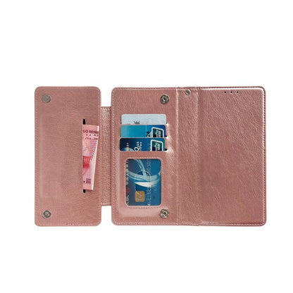 For iPhone Air Multifunctional 7-Cards Wallet Leather Phone Case(Rose Gold) - iPhone Air Cases by buy2fix | Online Shopping UK | buy2fix