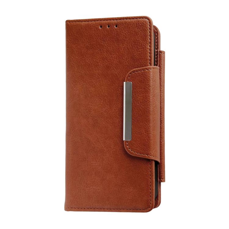 For iPhone Air Multifunctional 7-Cards Wallet Leather Phone Case(Brown) - iPhone Air Cases by buy2fix | Online Shopping UK | buy2fix