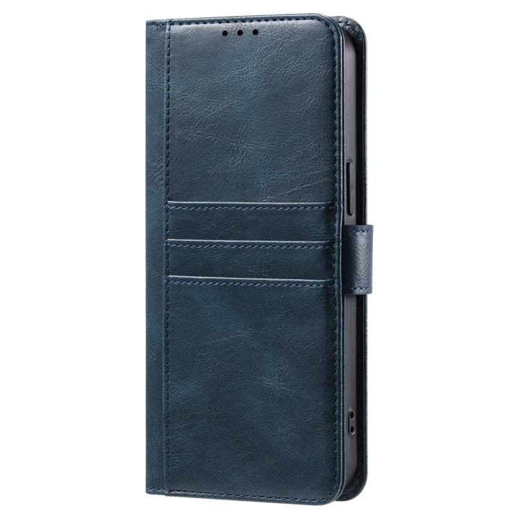 For iPhone 16e Simple 6-Card Wallet Leather Phone Case(Navy Blue) - iPhone 16e Cases by buy2fix | Online Shopping UK | buy2fix