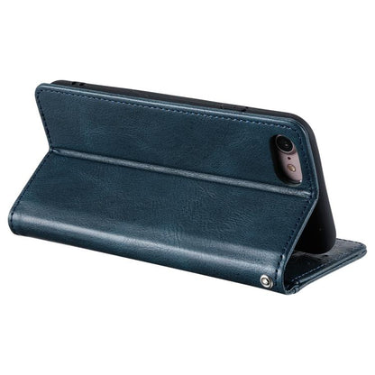 For iPhone 16e Simple 6-Card Wallet Leather Phone Case(Navy Blue) - iPhone 16e Cases by buy2fix | Online Shopping UK | buy2fix