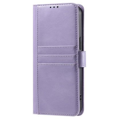 For iPhone 16e Simple 6-Card Wallet Leather Phone Case(Purple) - iPhone 16e Cases by buy2fix | Online Shopping UK | buy2fix