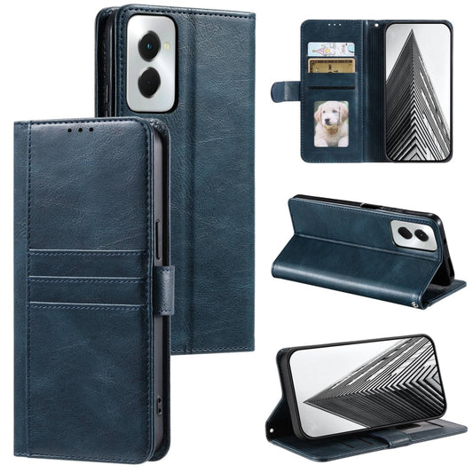 For Motorola Moto G Power 2024 Simple 6-Card Wallet Leather Phone Case(Navy Blue) - Motorola Cases by buy2fix | Online Shopping UK | buy2fix