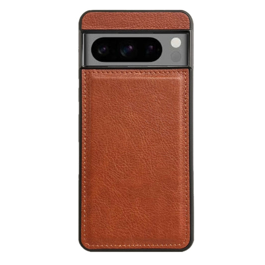 For Google Pixel 9 Pro XL Cowhide Texture Back Cover Phone Case(Brown) by buy2fix
