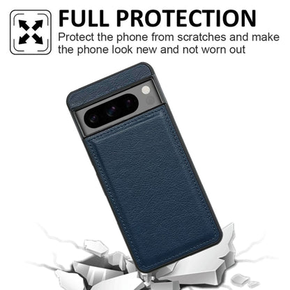 For Google Pixel 9 / Pixel 9 Pro Cowhide Texture Back Cover Phone Case(Royal Blue) - Google Cases by buy2fix | Online Shopping UK | buy2fix