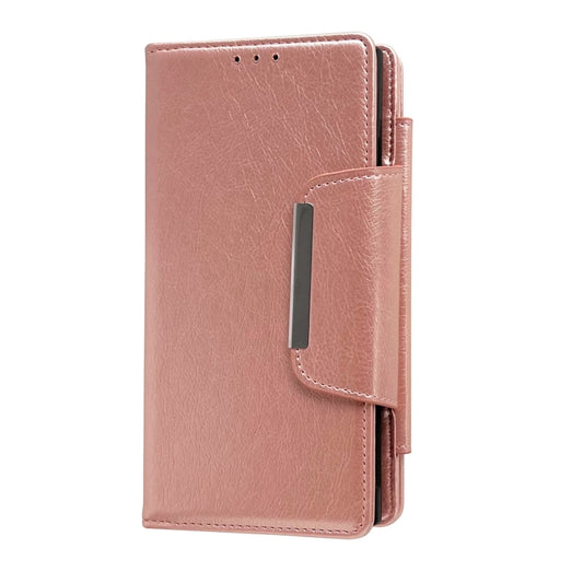 For Google Pixel 9 / Pixel 9 Pro Multifunctional 7-Card Wallet Leather Phone Case(Rose Gold) by buy2fix