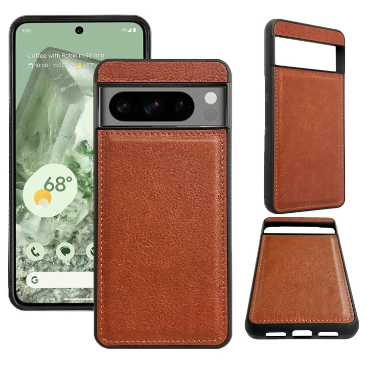 For Google Pixel 9 / Pixel 9 Pro Multifunctional 7-Card Wallet Leather Phone Case(Brown) - Google Cases by buy2fix | Online Shopping UK | buy2fix