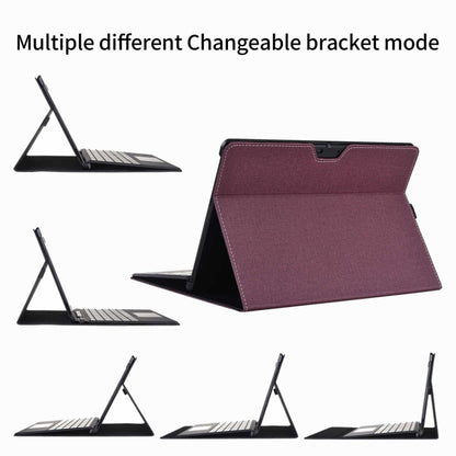 For Microsoft Surface Pro 10 Cloth Texture PC Tablet Protective Case(Wine Red) - Others by buy2fix | Online Shopping UK | buy2fix