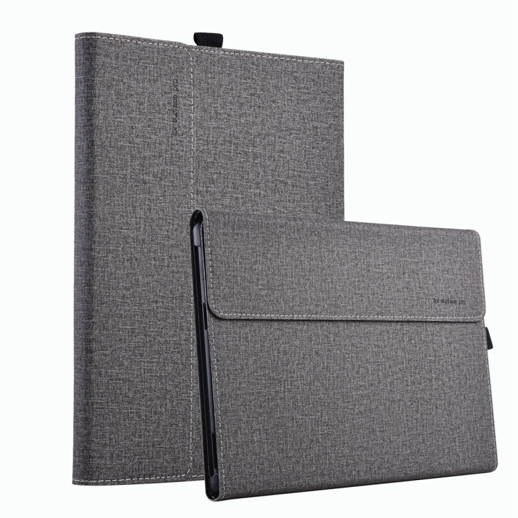 For Microsoft Surface Pro 10 Cloth Texture PC Tablet Protective Case(Light Grey) - Others by buy2fix | Online Shopping UK | buy2fix