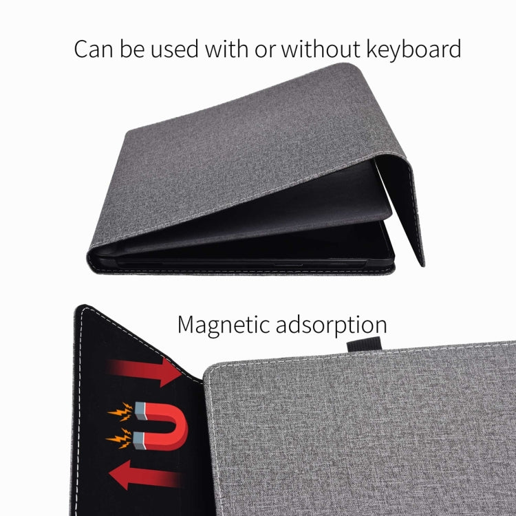 For Microsoft Surface Pro 10 Cloth Texture PC Tablet Protective Case(Light Grey) - Others by buy2fix | Online Shopping UK | buy2fix