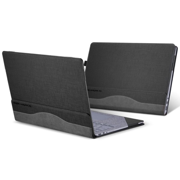 For Microsoft Surface Laptop 6 13.5 inch Laptop PU Leather Protective Case(Space Ash) - Others by buy2fix | Online Shopping UK | buy2fix