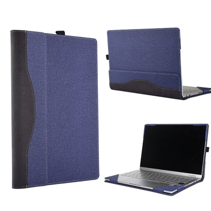 For Microsoft Surface Book 3 / 2 / 1 13.5 inch Cloth Texture Laptop Leather Case With Stand Function(Blue) by buy2fix