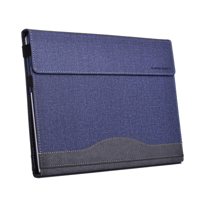 For Microsoft Surface Laptop 6 15 inch Cloth Texture Laptop Leather Protective Case(Deep Blue) - Others by buy2fix | Online Shopping UK | buy2fix
