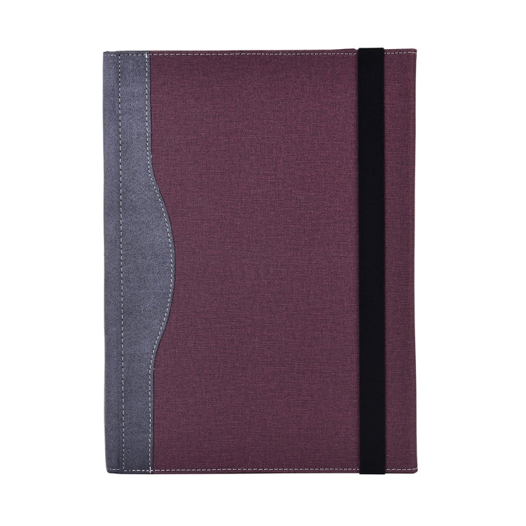 For Microsoft Surface Laptop 6 15 inch Cloth Texture Laptop Leather Protective Case(Wine Red) - Others by buy2fix | Online Shopping UK | buy2fix
