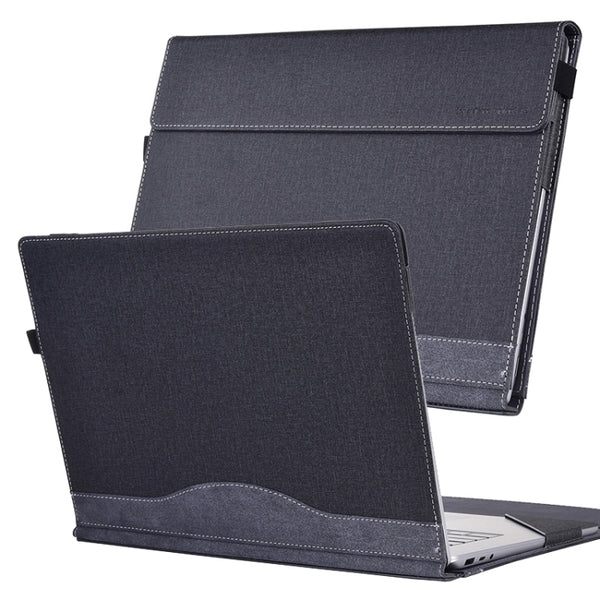 For Lenovo ThinkPad X1 Yoga Gen 5 Cloth Texture Laptop Leather Protective Case(Black) by buy2fix