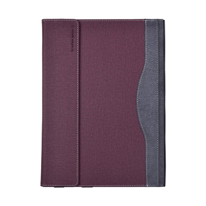 For Lenovo ThinkPad X1 Carbon Gen 7 Cloth Texture Laptop Leather Protective Case(Wine Red) - Other by buy2fix | Online Shopping UK | buy2fix