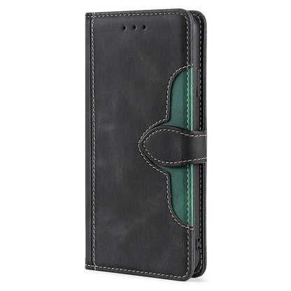 For Motorola Edge 5G 2024 Skin Feel Magnetic Buckle Leather Phone Case(Black) by buy2fix