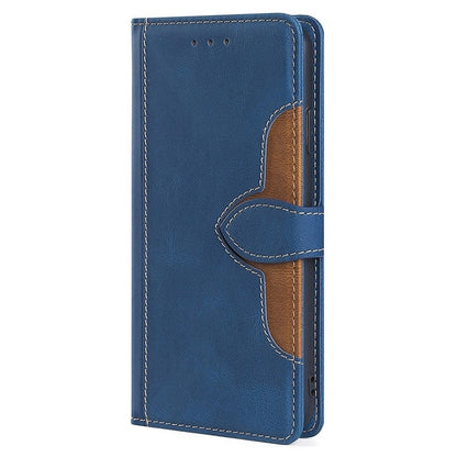 For Motorola Edge 5G 2024 Skin Feel Magnetic Buckle Leather Phone Case(Blue) by buy2fix